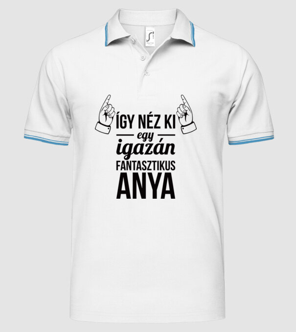  minta fehér pólón