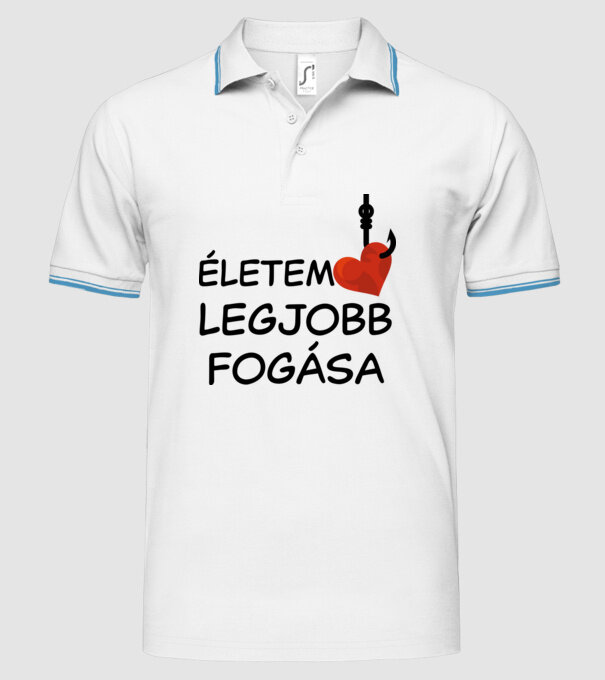  minta fehér pólón
