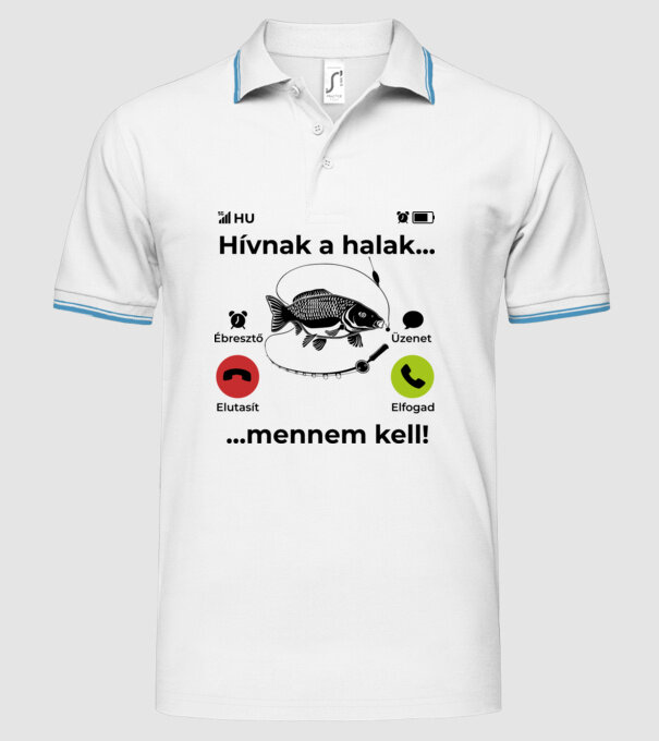  minta fehér pólón
