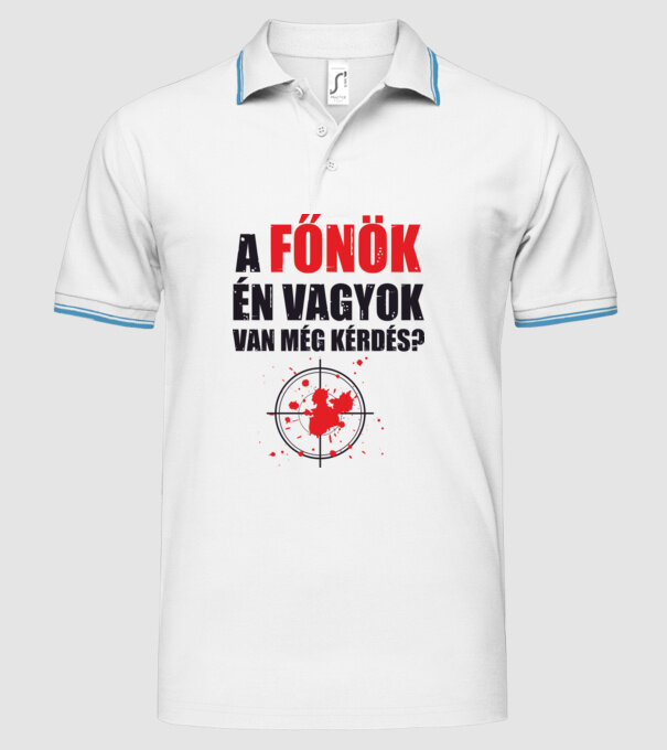  minta fehér pólón