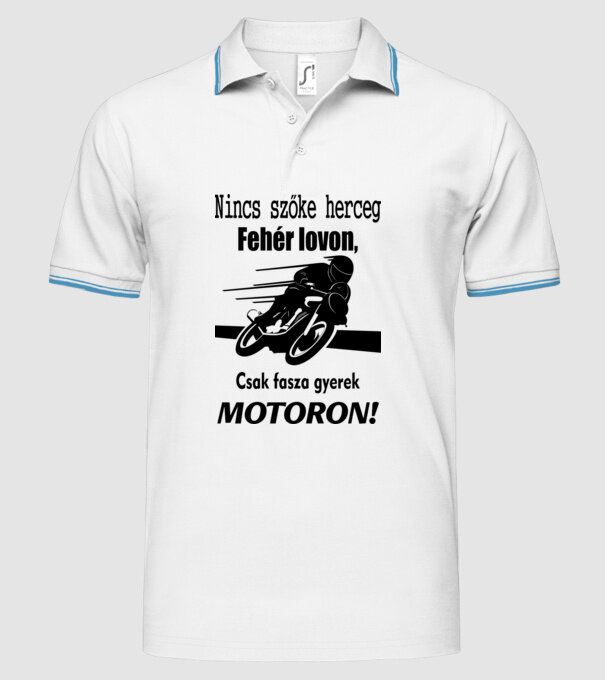  minta fehér pólón