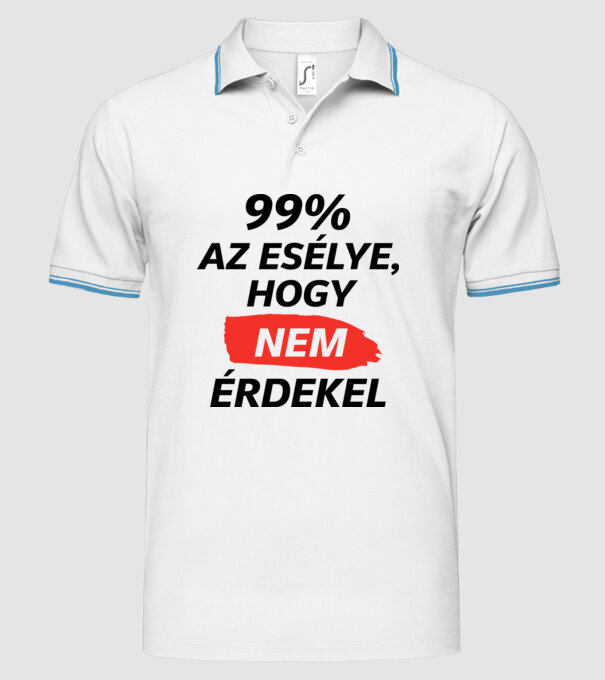  minta fehér pólón