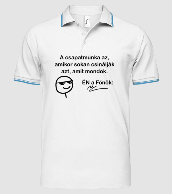  minta fehér pólón