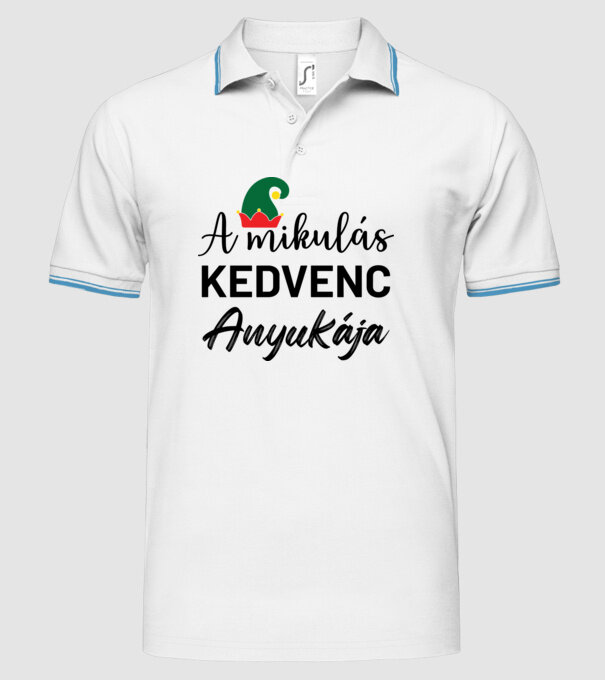  minta fehér pólón