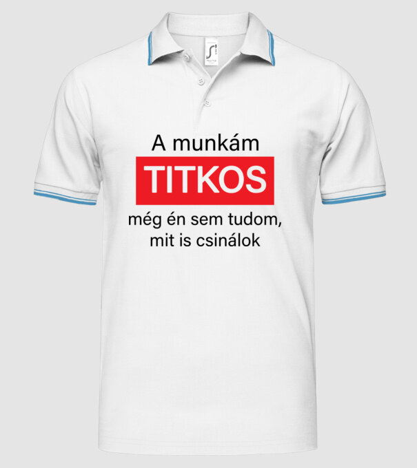  minta fehér pólón