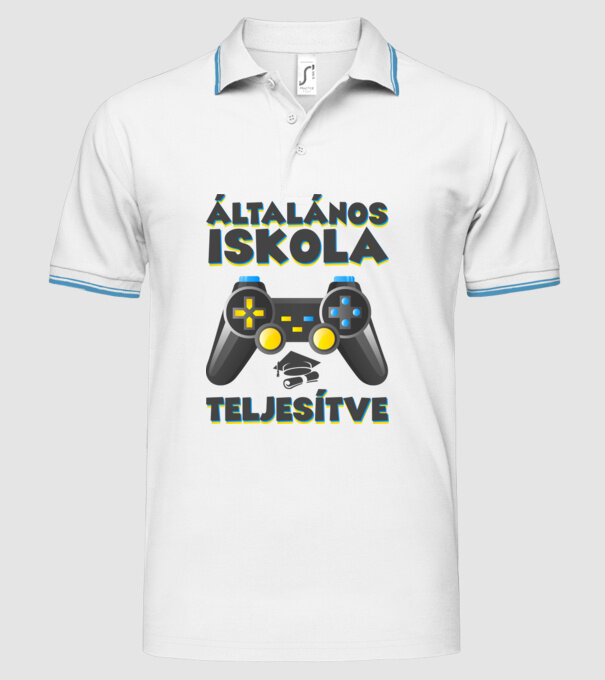  minta fehér pólón