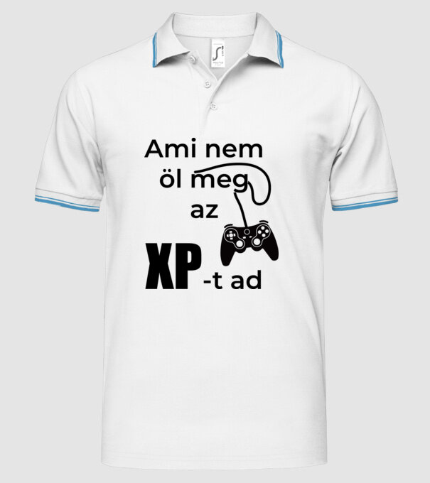  minta fehér pólón