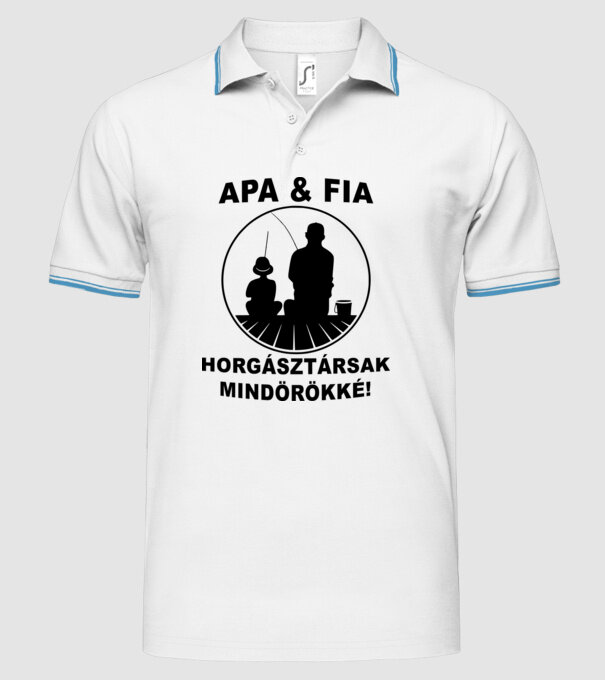  minta fehér pólón