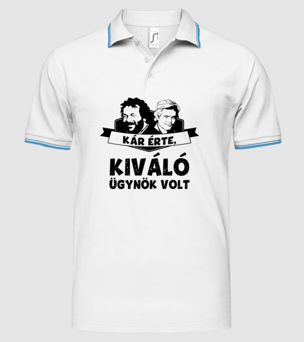  minta fehér pólón
