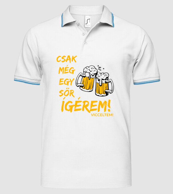  minta fehér pólón