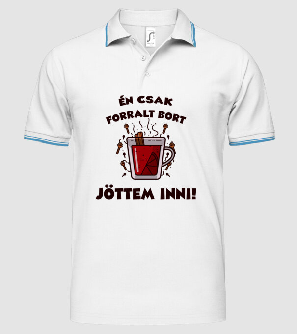  minta fehér pólón
