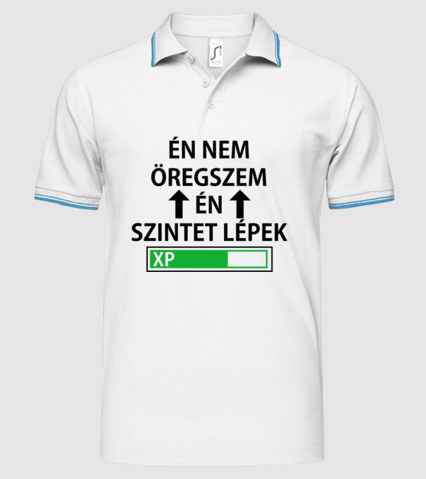  minta fehér pólón