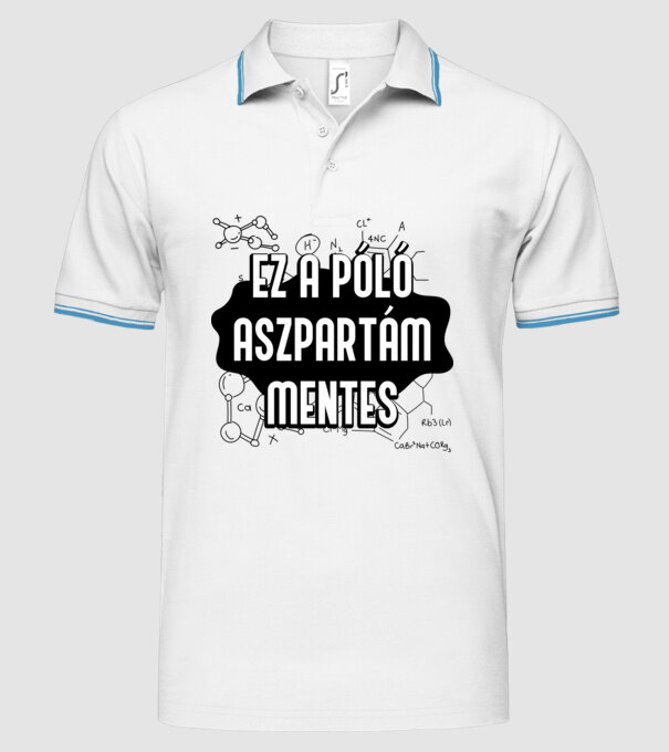  minta fehér pólón