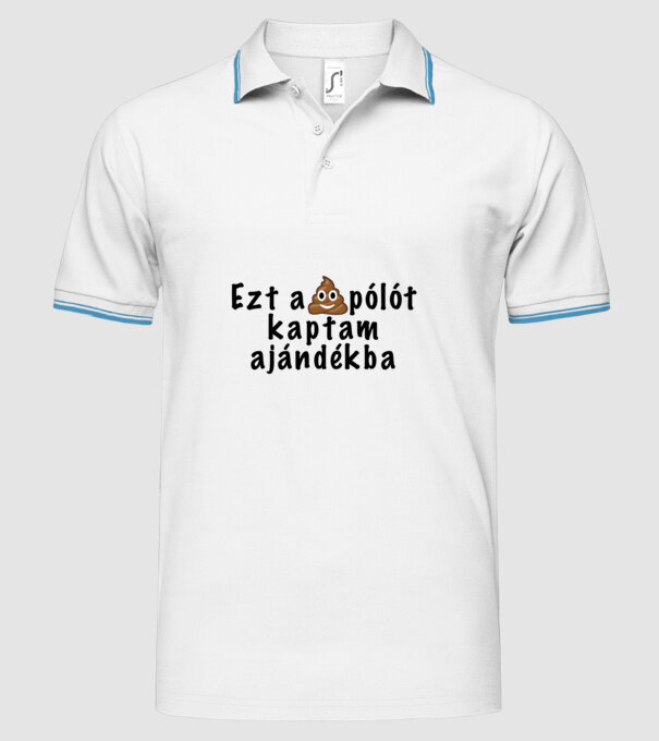  minta fehér pólón