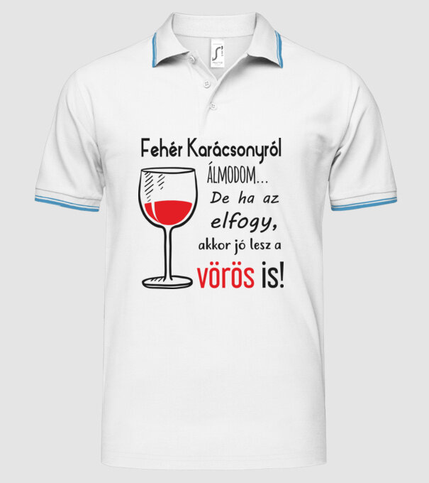  minta fehér pólón