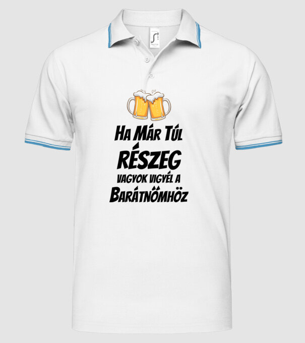  minta fehér pólón