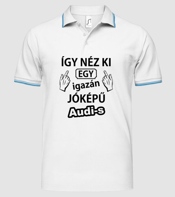  minta fehér pólón