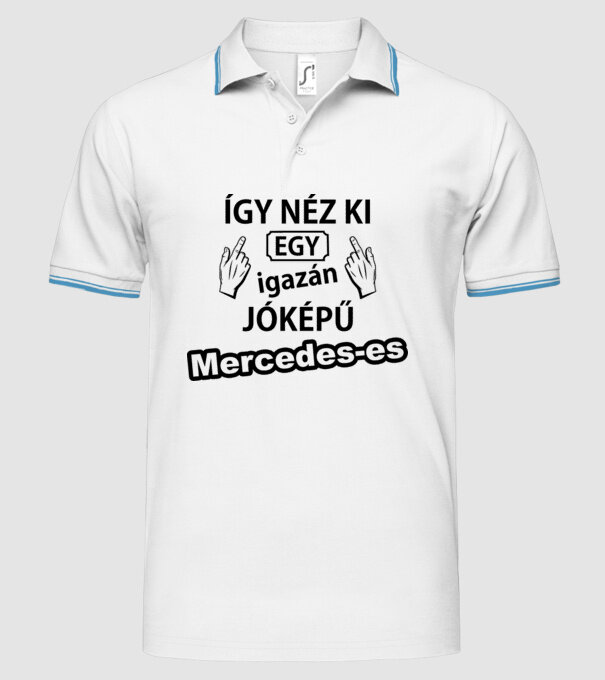  minta fehér pólón