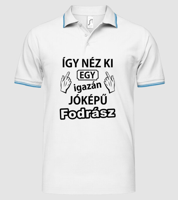  minta fehér pólón