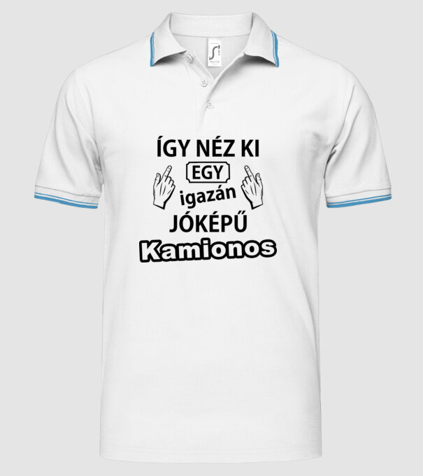  minta fehér pólón