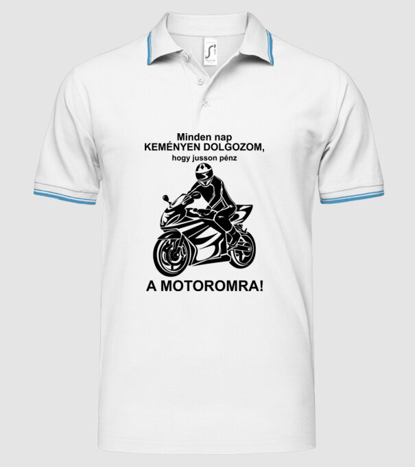  minta fehér pólón