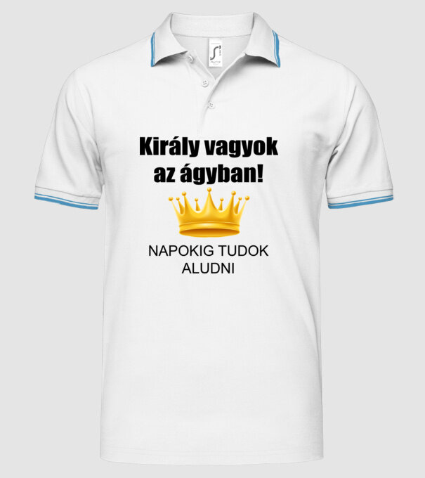  minta fehér pólón