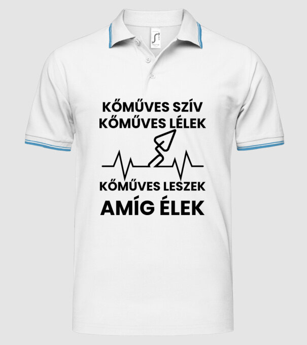  minta fehér pólón
