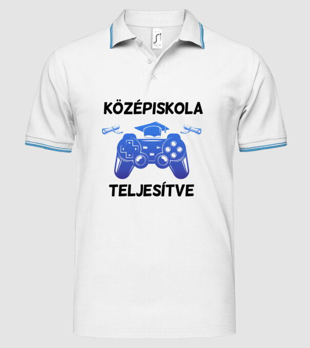  minta fehér pólón