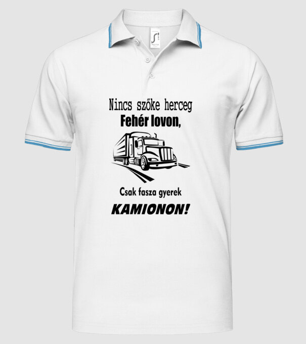  minta fehér pólón