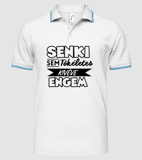  minta fehér pólón