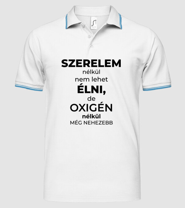  minta fehér pólón