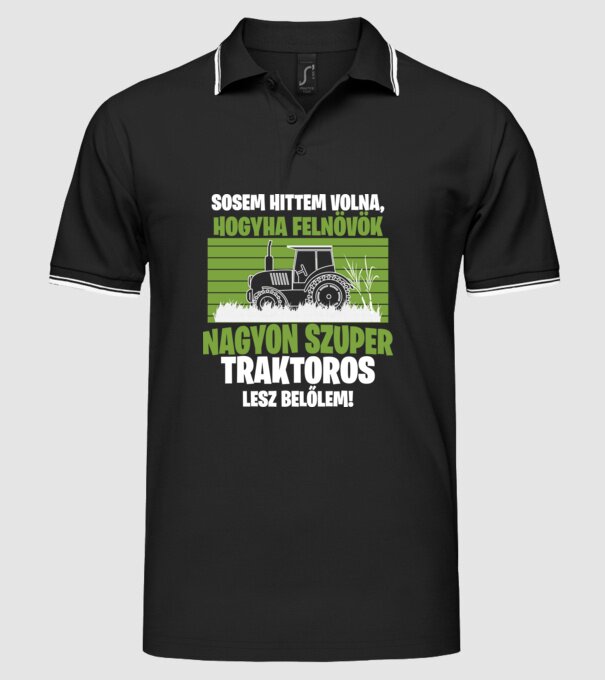  minta fekete pólón