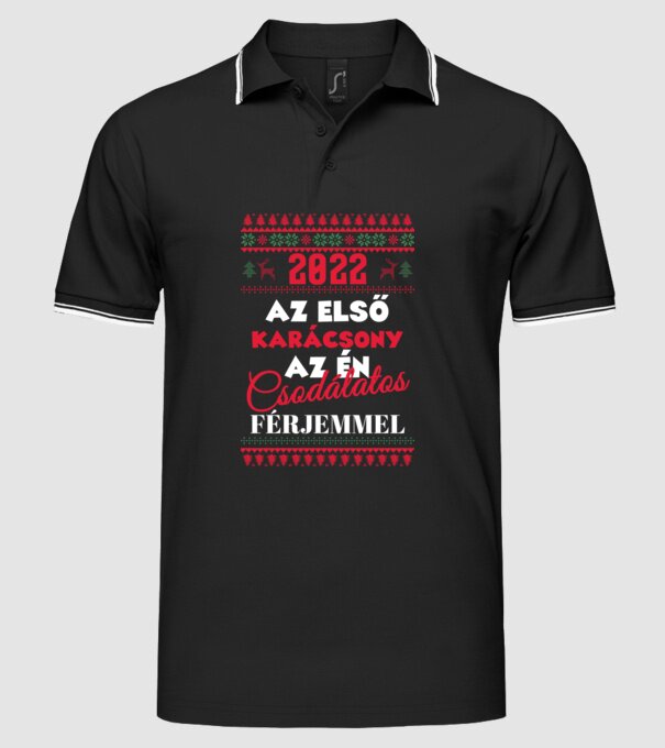  minta fekete pólón