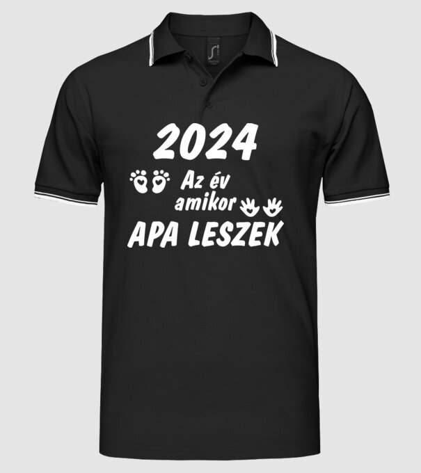 minta fekete pólón