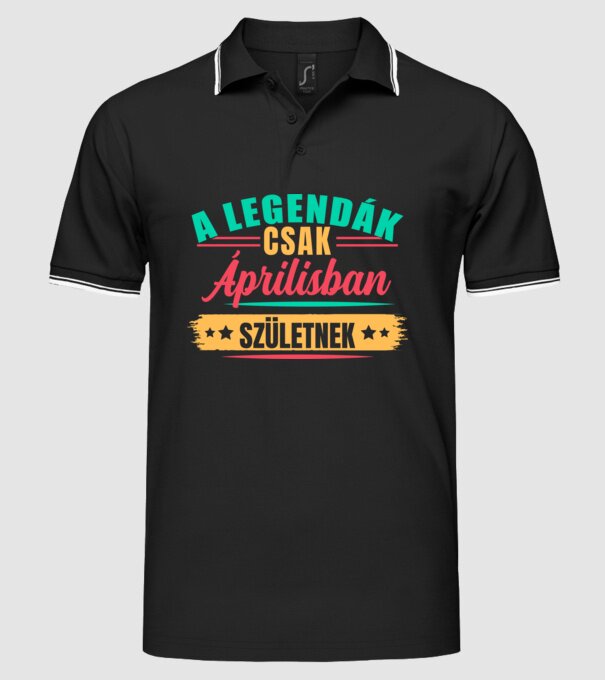  minta fekete pólón