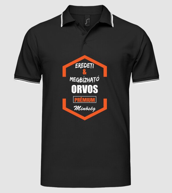  minta fekete pólón