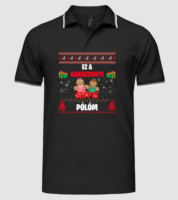  minta fekete pólón