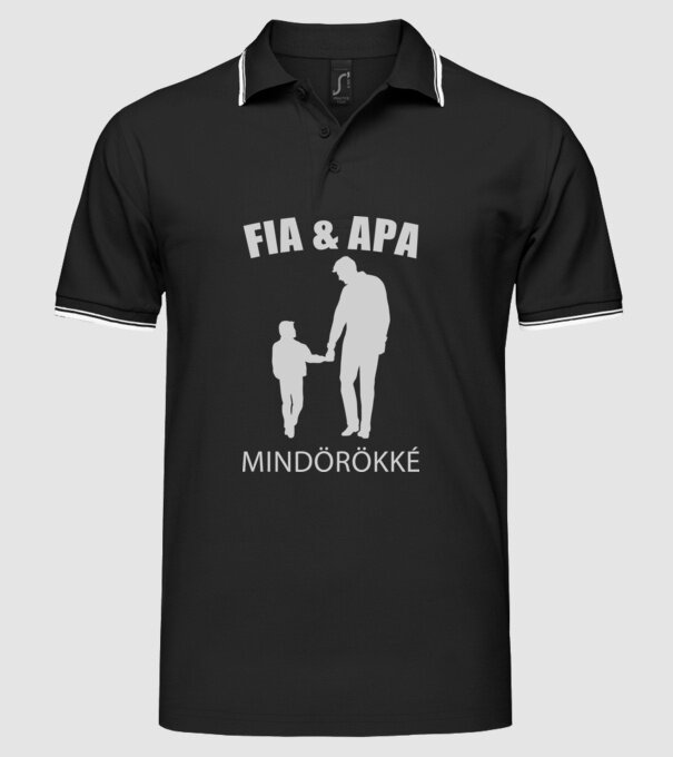  minta fekete pólón