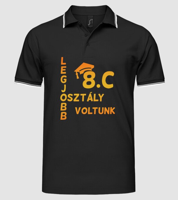  minta fekete pólón