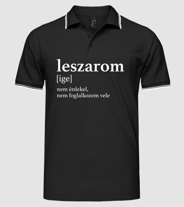 minta fekete pólón