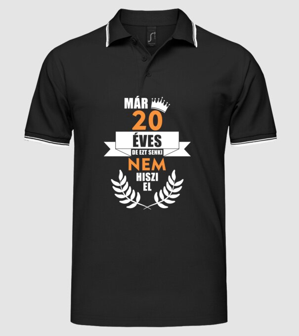  minta fekete pólón