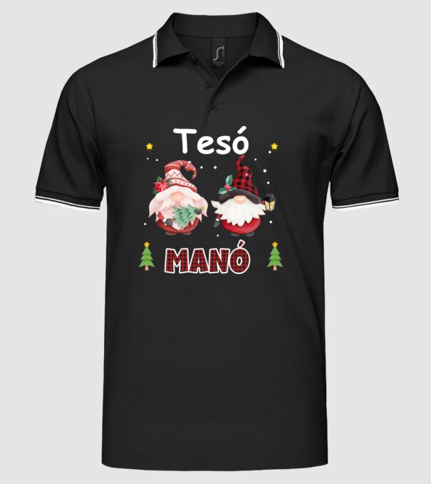  minta fekete pólón