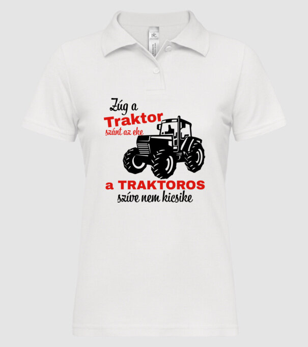  minta fehér pólón
