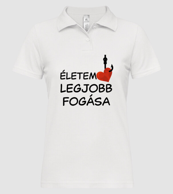  minta fehér pólón