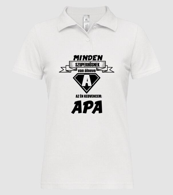  minta fehér pólón