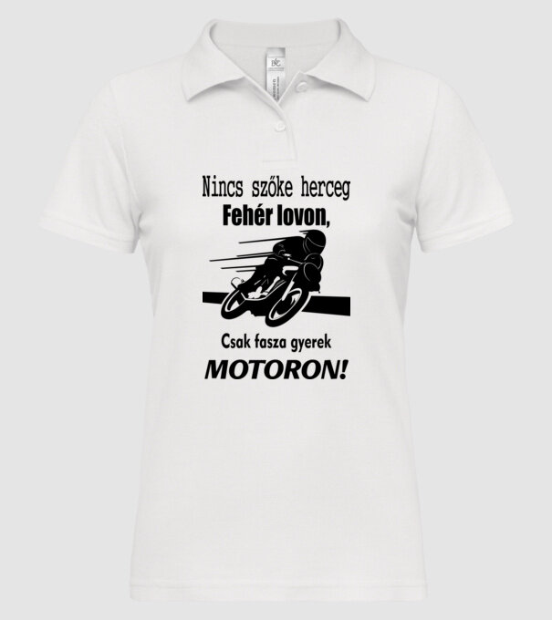  minta fehér pólón