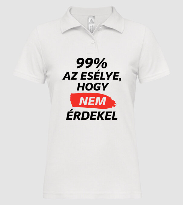  minta fehér pólón