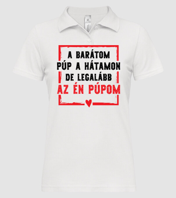  minta fehér pólón
