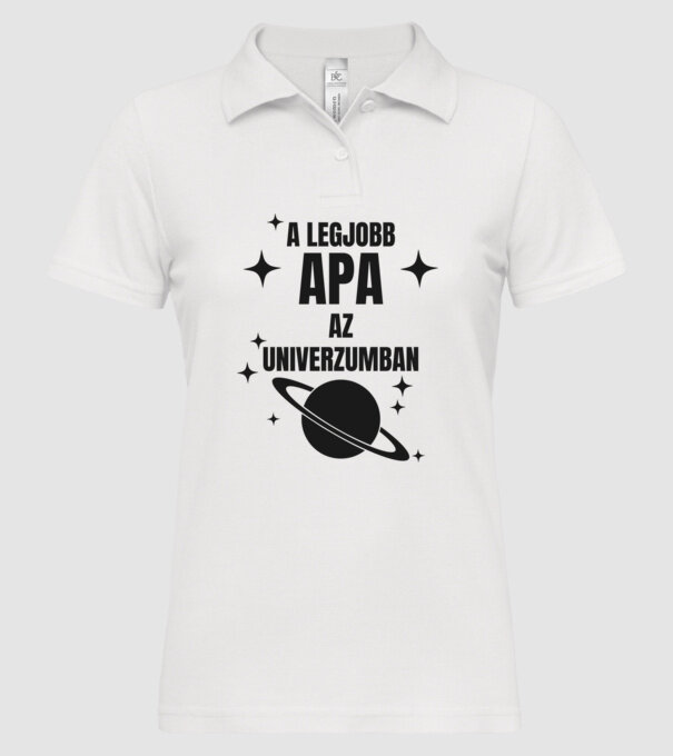  minta fehér pólón