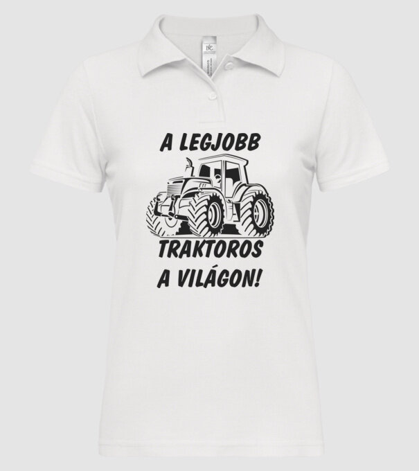  minta fehér pólón
